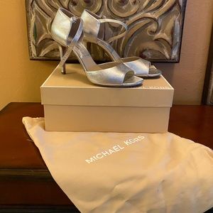 Michael Kors silver shoes size 39.5